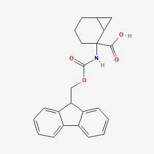 molecular formula C23H23NO4 B2421376 2-(9H-芴-9-基甲氧羰基氨基)双环[4.1.0]庚烷-2-羧酸 CAS No. 1875958-70-5