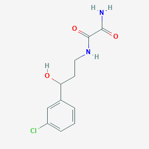 molecular formula C11H13ClN2O3 B2421380 N1-(3-(3-氯苯基)-3-羟基丙基)草酰胺 CAS No. 2034526-34-4