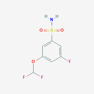 3-(Difluoromethoxy)-5-fluorobenzene-1-sulfonamide