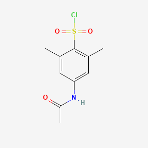 molecular formula C10H12ClNO3S B2421388 4-Acetamido-2,6-dimethylbenzenesulphonyl chloride CAS No. 132414-06-3