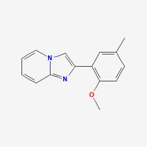 molecular formula C15H14N2O B2421397 2-(2-甲氧基-5-甲基苯基)咪唑并[1,2-a]吡啶 CAS No. 952958-59-7