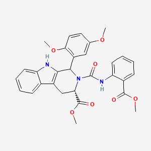 Methyl (3S)-1-(2,5-dimethoxyphenyl)-2-[(2-methoxycarbonylphenyl)carbamoyl]-1,3,4,9-tetrahydropyrido[3,4-b]indole-3-carboxylate