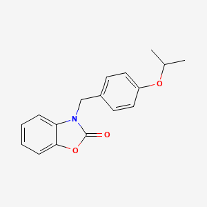 molecular formula C17H17NO3 B2421407 3-(4-异丙氧基苄基)苯并[d]噁唑-2(3H)-酮 CAS No. 868145-85-1