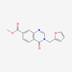 Methyl 3-(furan-2-ylmethyl)-4-oxo-3,4-dihydroquinazoline-7-carboxylate