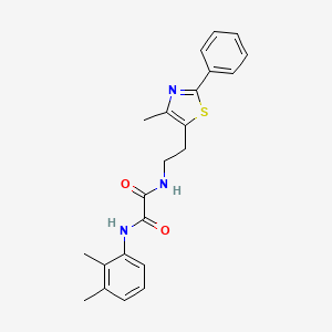 molecular formula C22H23N3O2S B2421429 N1-(2,3-dimethylphenyl)-N2-(2-(4-methyl-2-phenylthiazol-5-yl)ethyl)oxalamide CAS No. 894010-89-0