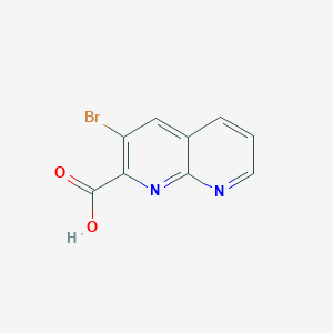 molecular formula C9H5BrN2O2 B2421448 3-溴-1,8-萘啶-2-羧酸 CAS No. 893723-53-0