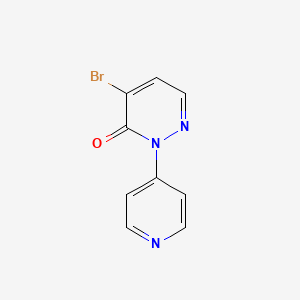 molecular formula C9H6BrN3O B2421451 4-Bromo-2-(pyridin-4-yl)pyridazin-3(2H)-one CAS No. 2251053-99-1