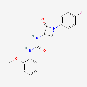 3-[1-(4-Fluorophenyl)-2-oxoazetidin-3-yl]-1-(2-methoxyphenyl)urea