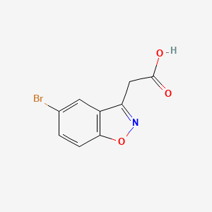 2-(5-Bromo-1,2-benzoxazol-3-yl)acetic acid