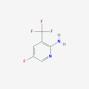 molecular formula C6H4F4N2 B2421474 5-氟-3-(三氟甲基)吡啶-2-胺 CAS No. 1214372-02-7