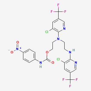 2-[[3-chloro-5-(trifluoromethyl)-2-pyridinyl](2-{[3-chloro-5-(trifluoromethyl)-2-pyridinyl]amino}ethyl)amino]ethyl N-(4-nitrophenyl)carbamate