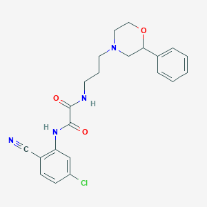 N1-(5-chloro-2-cyanophenyl)-N2-(3-(2-phenylmorpholino)propyl)oxalamide