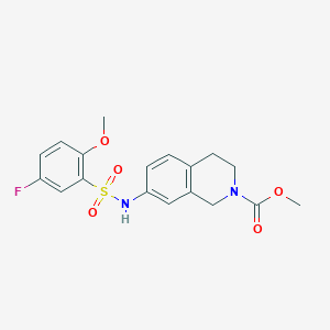 methyl 7-(5-fluoro-2-methoxyphenylsulfonamido)-3,4-dihydroisoquinoline-2(1H)-carboxylate