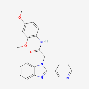 N-(2,4-dimethoxyphenyl)-2-(2-(pyridin-3-yl)-1H-benzo[d]imidazol-1-yl)acetamide