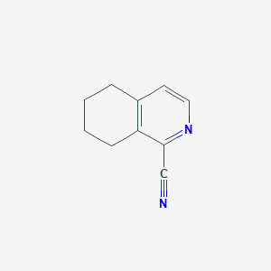 molecular formula C10H10N2 B2421517 5,6,7,8-Tetrahydroisoquinoline-1-carbonitrile CAS No. 117966-19-5
