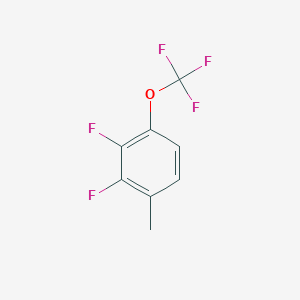 molecular formula C8H5F5O B2421529 2,3-Difluoro-1-methyl-4-(trifluoromethoxy)benzene CAS No. 1404194-74-6