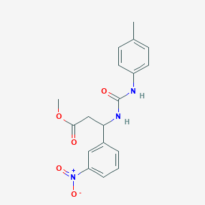 Methyl 3-(3-nitrophenyl)-3-[(4-toluidinocarbonyl)amino]propanoate