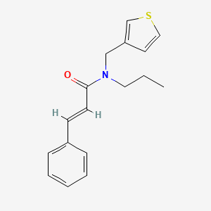N-propyl-N-(thiophen-3-ylmethyl)cinnamamide