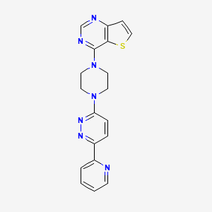 4-[4-(6-Pyridin-2-ylpyridazin-3-yl)piperazin-1-yl]thieno[3,2-d]pyrimidine