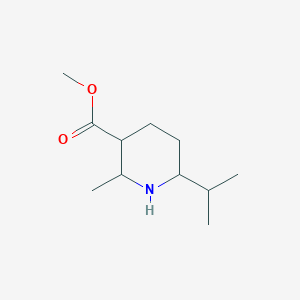 molecular formula C11H21NO2 B2421549 Methyl 2-methyl-6-propan-2-ylpiperidine-3-carboxylate CAS No. 2168269-36-9