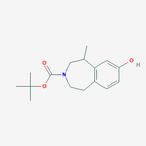 molecular formula C16H23NO3 B2421550 Tert-butyl 7-hydroxy-5-methyl-1,2,4,5-tetrahydro-3-benzazepine-3-carboxylate CAS No. 851544-71-3