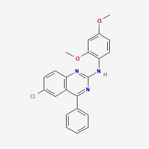 6-chloro-N-(2,4-dimethoxyphenyl)-4-phenylquinazolin-2-amine