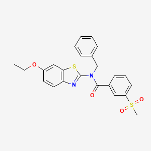 N-benzyl-N-(6-ethoxybenzo[d]thiazol-2-yl)-3-(methylsulfonyl)benzamide