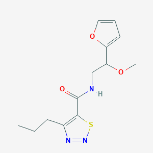 N-(2-(furan-2-yl)-2-methoxyethyl)-4-propyl-1,2,3-thiadiazole-5-carboxamide