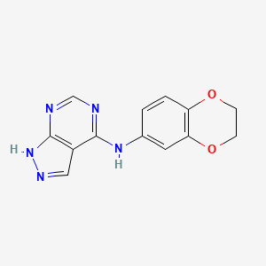N-(2,3-dihydro-1,4-benzodioxin-6-yl)-1H-pyrazolo[3,4-d]pyrimidin-4-amine