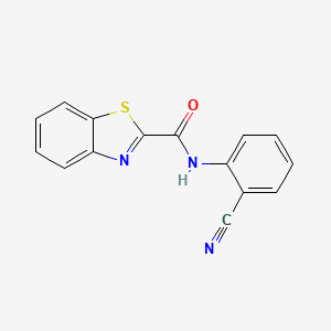 molecular formula C15H9N3OS B2421584 N-(2-cyanophenyl)benzo[d]thiazole-2-carboxamide CAS No. 397280-40-9
