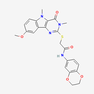 molecular formula C23H22N4O5S B2421585 N-(2-溴苯基)-N'-[4-(4-苯基-1,3-噁唑-2-基)苯基]脲 CAS No. 1113102-40-1