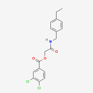 {[(4-Ethylphenyl)methyl]carbamoyl}methyl 3,4-dichlorobenzoate