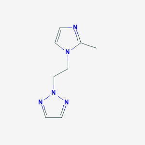 molecular formula C8H11N5 B2421599 2-[2-(2-Methylimidazol-1-yl)ethyl]triazole CAS No. 2310015-56-4