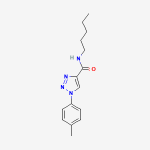molecular formula C15H20N4O B2421601 1-(4-methylphenyl)-N-pentyl-1H-1,2,3-triazole-4-carboxamide CAS No. 951597-78-7