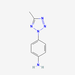 molecular formula C8H9N5 B2421602 4-(5-methyl-2H-tetrazol-2-yl)aniline CAS No. 1192064-56-4