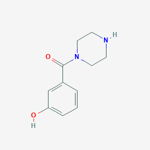 molecular formula C11H14N2O2 B2421605 (3-羟基苯基)(哌嗪-1-基)甲酮 CAS No. 926234-88-0
