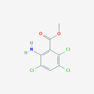 molecular formula C8H6Cl3NO2 B2421657 Methyl 2-amino-3,5,6-trichlorobenzoate CAS No. 1183600-76-1