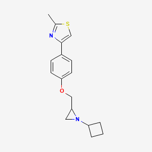4-[4-[(1-Cyclobutylaziridin-2-yl)methoxy]phenyl]-2-methyl-1,3-thiazole