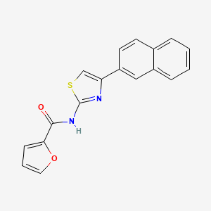 N-[4-(naphthalen-2-yl)-1,3-thiazol-2-yl]furan-2-carboxamide