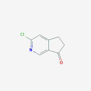 molecular formula C8H6ClNO B2421694 3-chloro-5H-cyclopenta[c]pyridin-7(6H)-one CAS No. 1789728-01-3