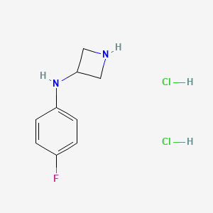 molecular formula C9H13Cl2FN2 B2421698 N-(4-fluorophenyl)azetidin-3-amine dihydrochloride CAS No. 1803590-37-5