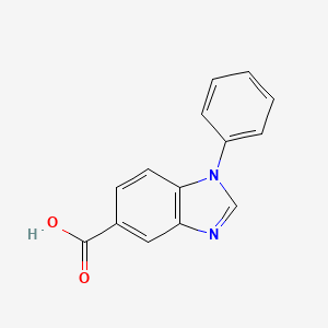 molecular formula C14H10N2O2 B2421713 1-苯基-1H-苯并咪唑-5-羧酸 CAS No. 250691-98-6