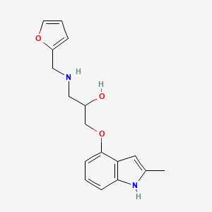 1-[(2-furylmethyl)amino]-3-[(2-methyl-1H-indol-4-yl)oxy]-2-propanol