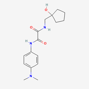 N1-(4-(dimethylamino)phenyl)-N2-((1-hydroxycyclopentyl)methyl)oxalamide