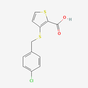 3-[(4-Chlorobenzyl)sulfanyl]-2-thiophenecarboxylic acid