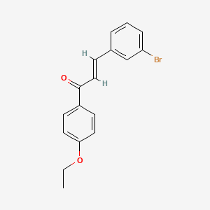 molecular formula C17H15BrO2 B2421737 (2E)-3-(3-Bromophenyl)-1-(4-ethoxyphenyl)prop-2-en-1-one CAS No. 358343-56-3