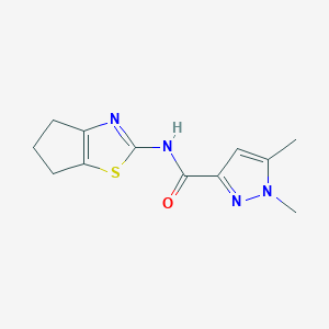 N-(5,6-dihydro-4H-cyclopenta[d]thiazol-2-yl)-1,5-dimethyl-1H-pyrazole-3-carboxamide