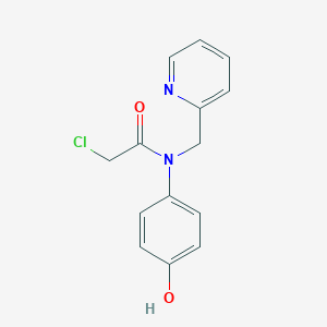 molecular formula C14H13ClN2O2 B2421740 2-Chloro-N-(4-hydroxyphenyl)-N-(pyridin-2-ylmethyl)acetamide CAS No. 1397196-81-4