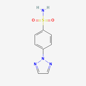 molecular formula C8H8N4O2S B2421748 4-(三唑-2-基)苯磺酰胺 CAS No. 858501-98-1