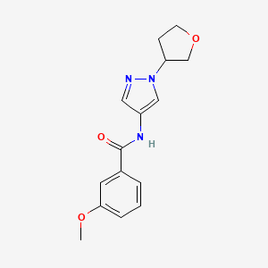 3-methoxy-N-(1-(tetrahydrofuran-3-yl)-1H-pyrazol-4-yl)benzamide